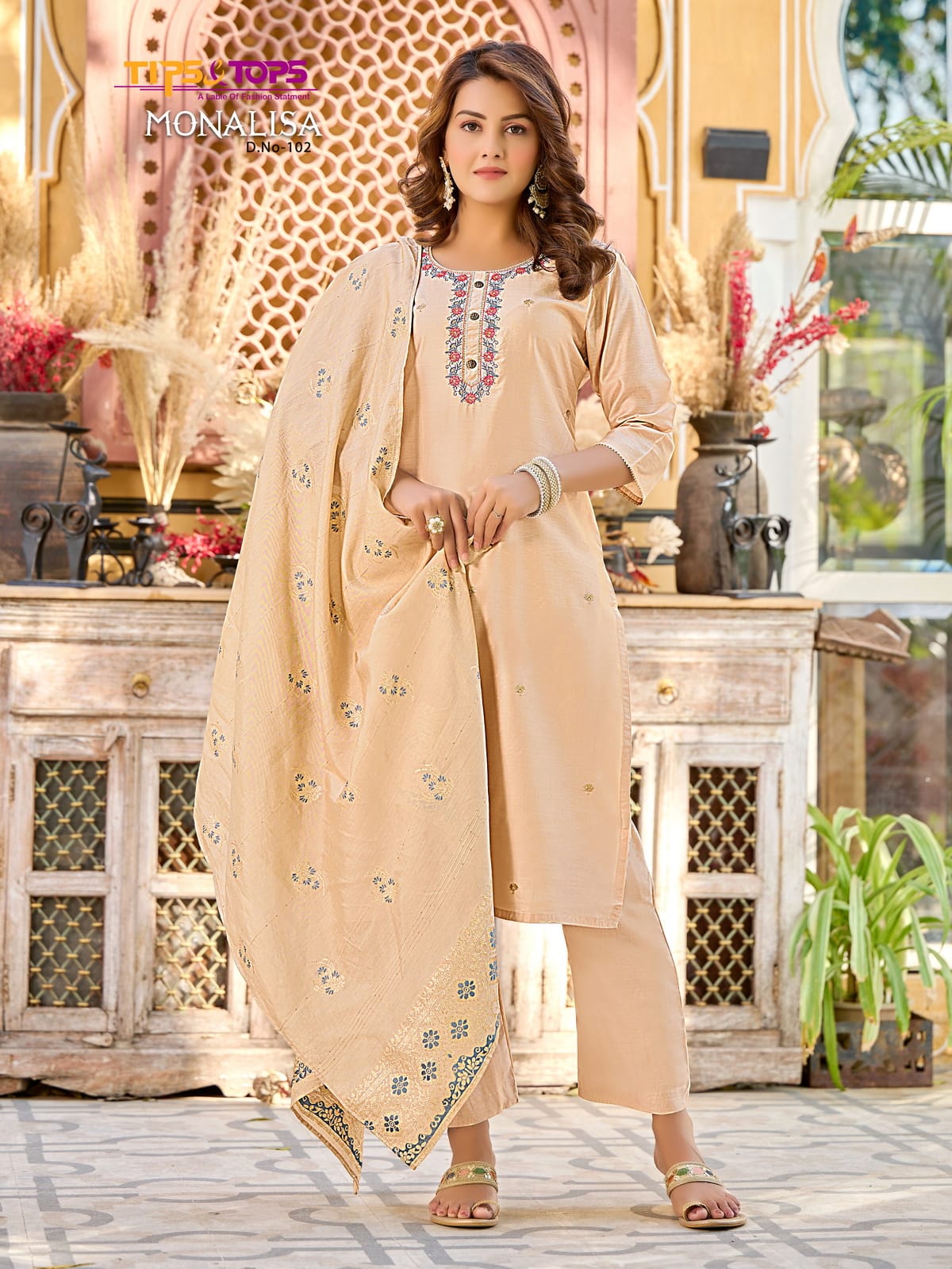 Tips And Tops Monalisa Exclusive Wholesale Readymade Suits
